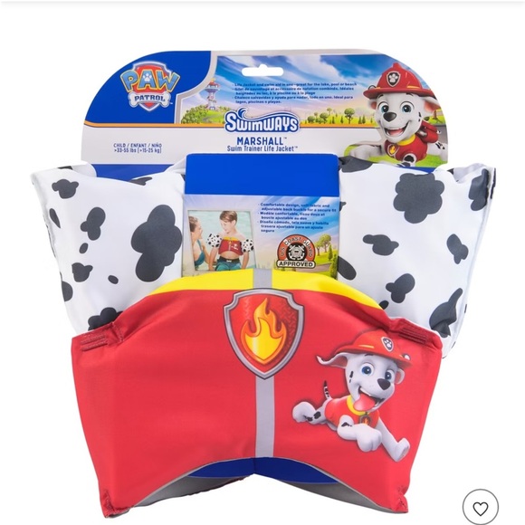 SwimWays Paw Patrol Toddler Swim Vest Life Jacket with Marshall Design - Picture 7 of 7